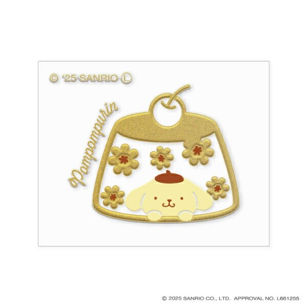 サンリオ ポムポムプリン 蒔絵シール ステッカー  Sanrio