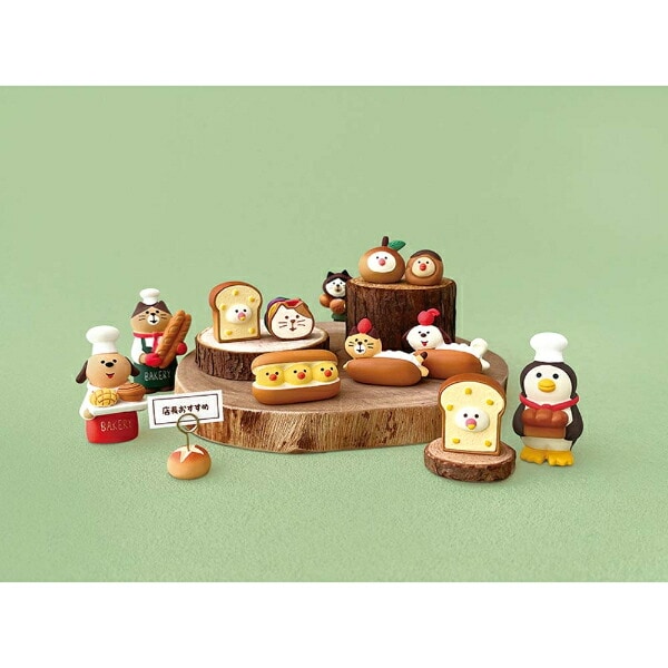 デコレ(DECOLE) コンコンブル やまねこベーカリーことりぱん パン屋の店員ペンギン フィギュア 置物