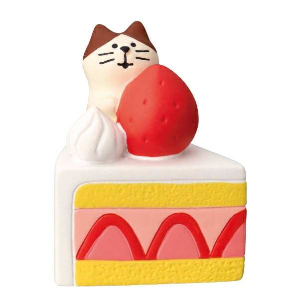 デコレ(DECOLE) コンコンブル コンコンスイーツパーラー ちびねこ いちごケーキ フィギュア 置物