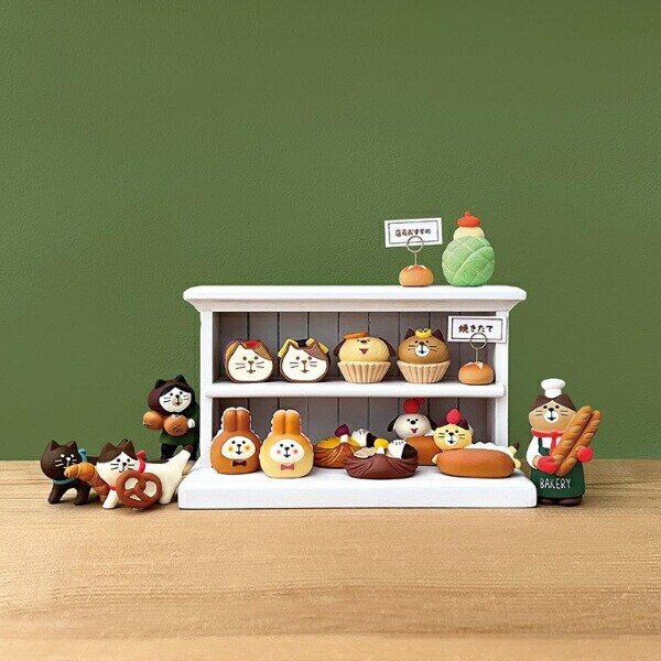 デコレ(DECOLE) コンコンブル やまねこベーカリーまったりパンまつり にゃんコッペ フィギュア 置物