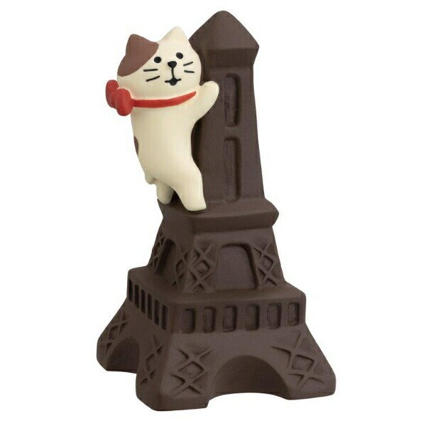 デコレ(DECOLE) コンコンブル Bonjour chocolat エッフェルチョコよじ登り猫 フィギュア 置物