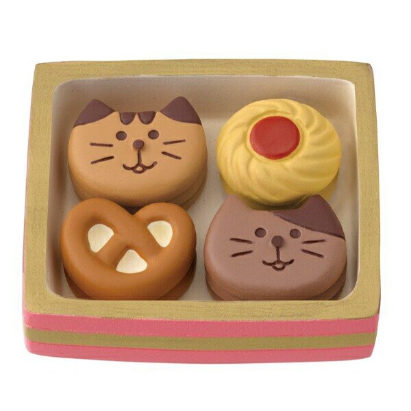 デコレ(DECOLE) コンコンブル Bonjour chocolat ねこねこクッキーＢＯＸ フィギュア 置物