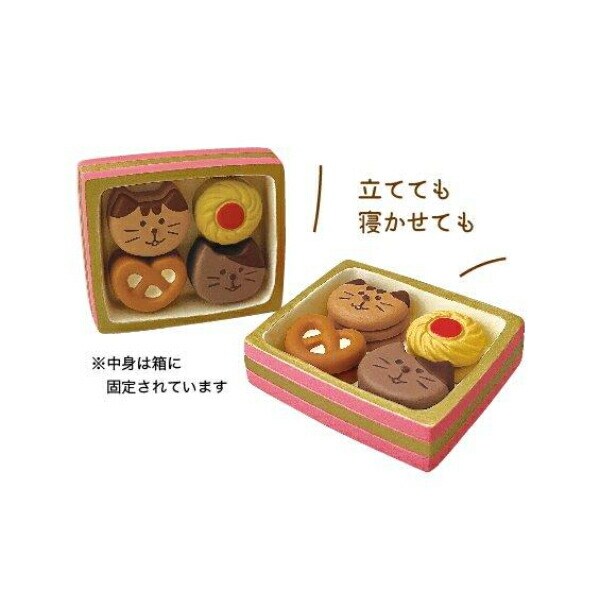 デコレ(DECOLE) コンコンブル Bonjour chocolat ねこねこクッキーＢＯＸ フィギュア 置物