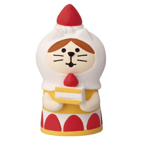 デコレ(DECOLE) コンコンブル 洋菓子コンブルジャンボないちごフェア ねこずきん ショートケーキ フィギュア 置物