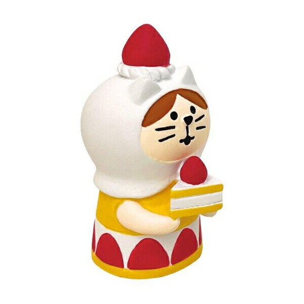 デコレ(DECOLE) コンコンブル 洋菓子コンブルジャンボないちごフェア ねこずきん ショートケーキ フィギュア 置物