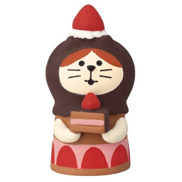 デコレ(DECOLE) コンコンブル 洋菓子コンブルジャンボないちごフェア ねこずきん チョコケーキ フィギュア 置物