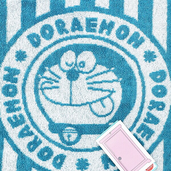 ドラえもん ステッカー コンパクトタオル 日本製