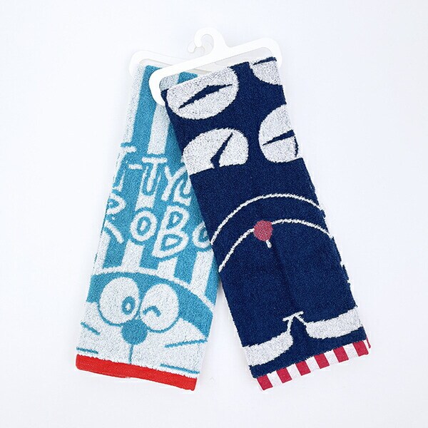 ドラえもん ステッカー コンパクトタオル 日本製