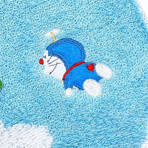 ドラえもん 雲 フェイスタオル (ブルー)