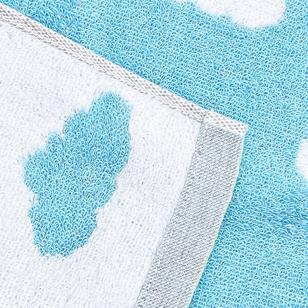 ドラえもん 雲 フェイスタオル (ブルー)