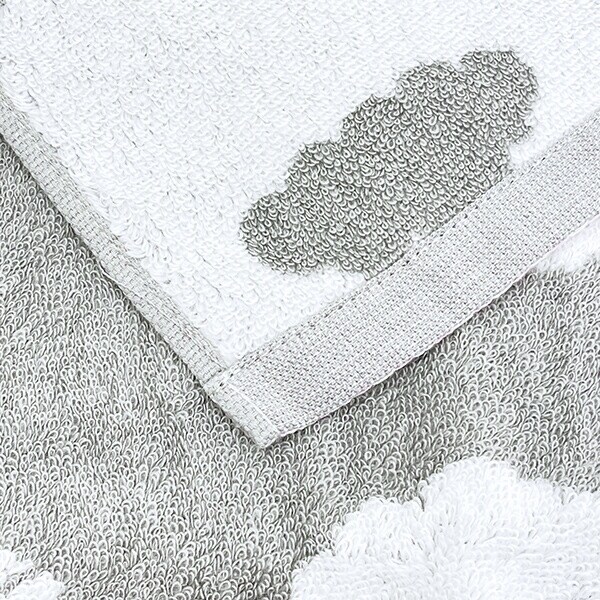 ドラえもん 雲 バスタオル (グレー)