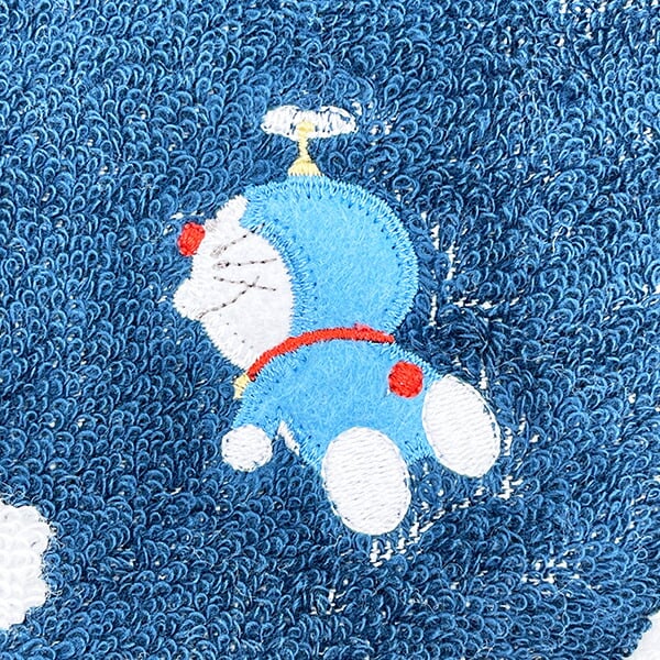 ドラえもん 雲 バスタオル (ネイビー)