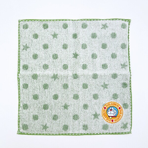 ドラえもん THEドラえもんポップ タオルハンカチ (グリーン) 日本製