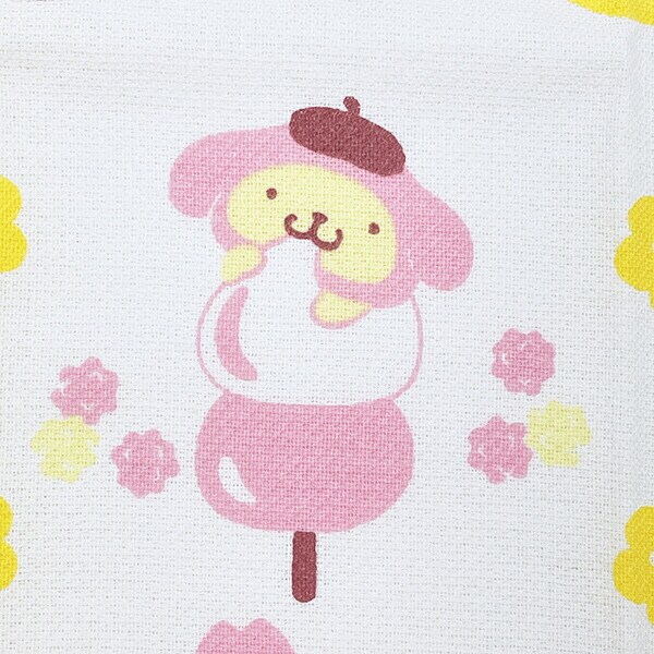 サンリオ ポムポムプリン 和菓子 タオルてぬぐい 日本製 Sanrio