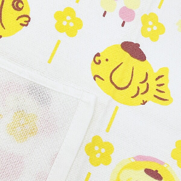 サンリオ ポムポムプリン 和菓子 タオルてぬぐい 日本製 Sanrio