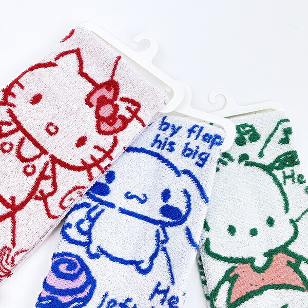 サンリオ ポチャッコ プロフィール コンパクトタオル 日本製