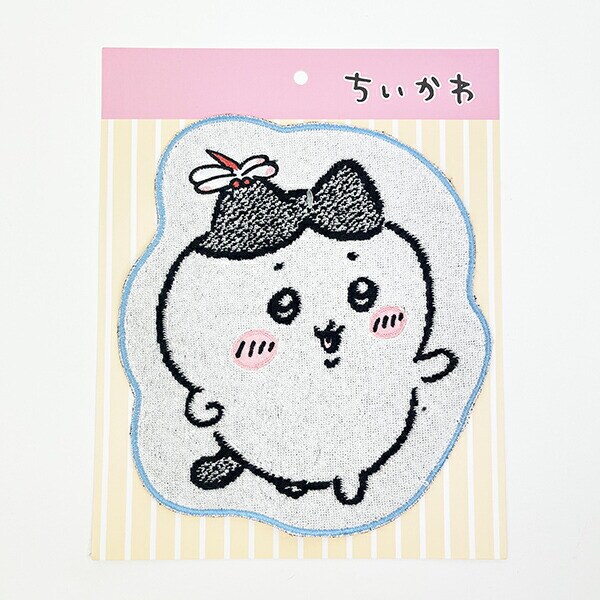 ちいかわ ハチワレ ダイカットタオルハンカチ(ブルー)