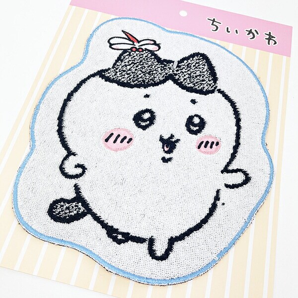 ちいかわ ハチワレ ダイカットタオルハンカチ(ブルー)