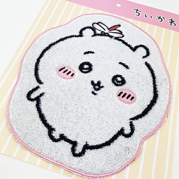 ちいかわ ダイカットタオルハンカチ(ピンク)