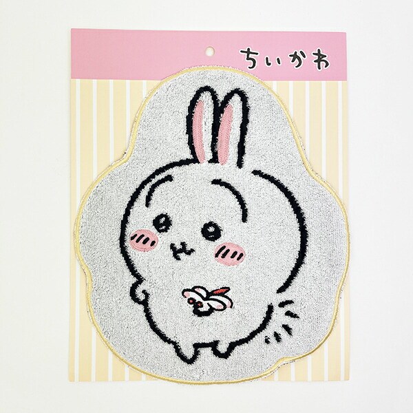 ちいかわ うさぎ ダイカットタオルハンカチ(イエロー)