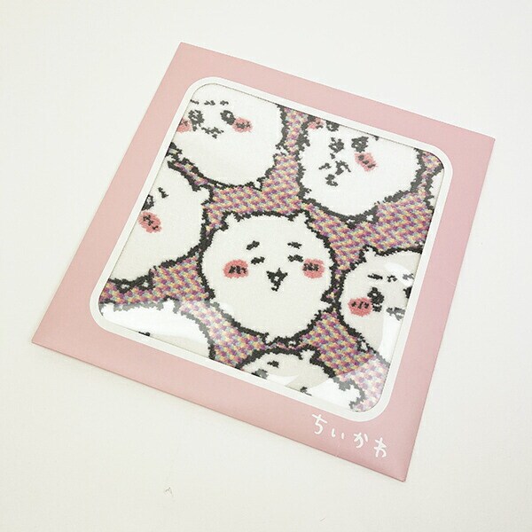 ちいかわ シェニール織 タオルハンカチ(ピンク) ちいかわいっぱい