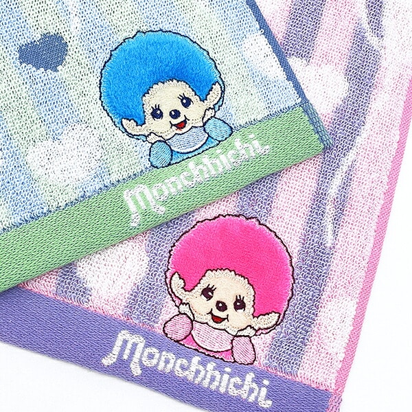モンチッチ ふうせんハート タオルハンカチ (ピンク)