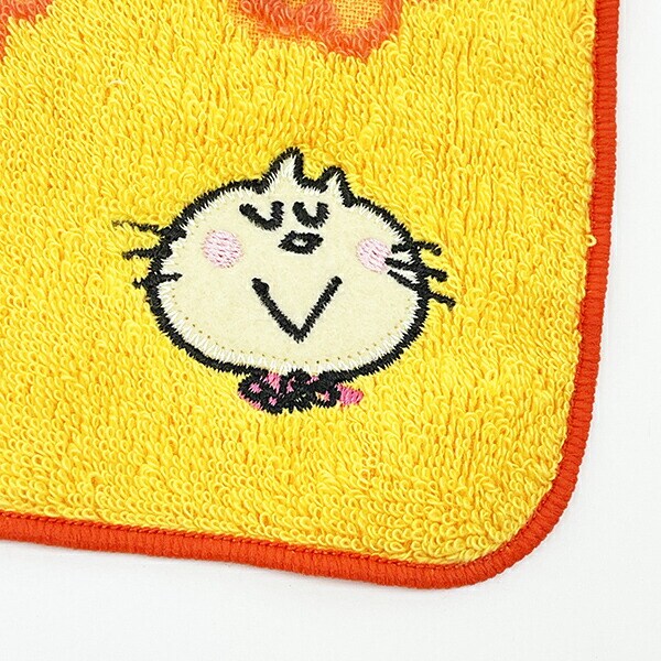 水森亜土 みーたん ハンドタオル (イエロー) ハンカチ