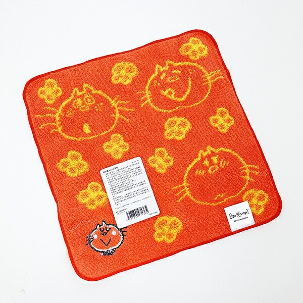 水森亜土 みーたん ハンドタオル (イエロー) ハンカチ