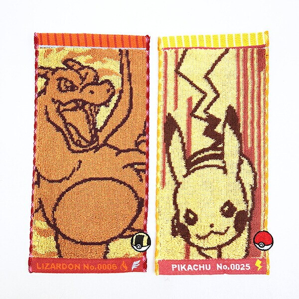ポケットモンスター ピカチュウ×リザードン ハーフ タオルハンカチ(2枚入り) ポケモン