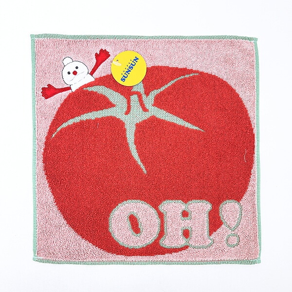 パペットスンスン ノンノン タオルハンカチ (トマト)