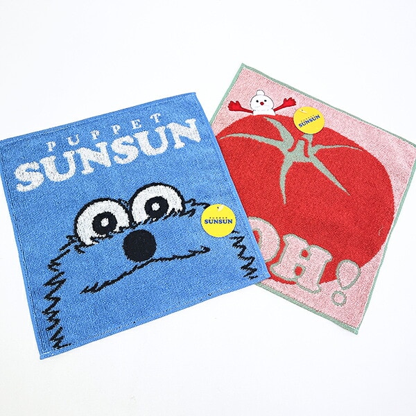 パペットスンスン ノンノン タオルハンカチ (トマト)