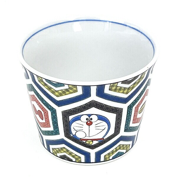 ドラえもん 九谷焼 そばちょこ 古九谷風・亀甲柄 蕎麦猪口 食器 キッチン