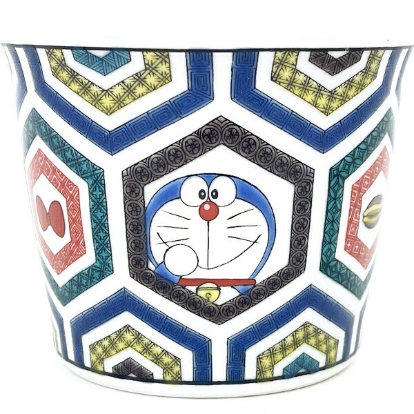 ドラえもん 九谷焼 そばちょこ 古九谷風・亀甲柄 蕎麦猪口 食器 キッチン