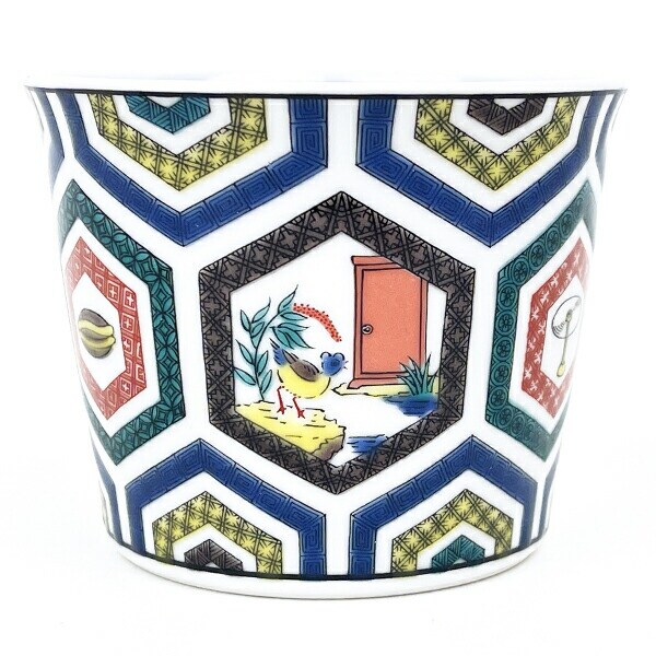 ドラえもん 九谷焼 そばちょこ 古九谷風・亀甲柄 蕎麦猪口 食器 キッチン