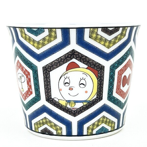 ドラえもん 九谷焼 そばちょこ 古九谷風・亀甲柄 蕎麦猪口 食器 キッチン