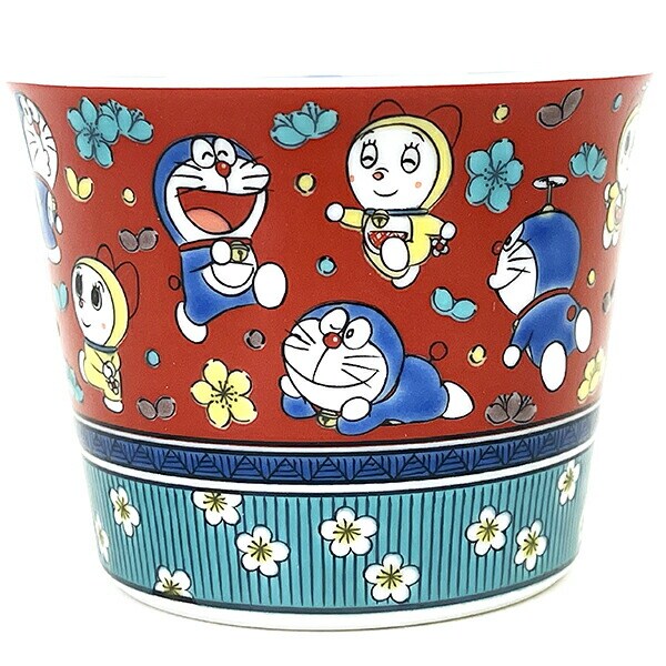 ドラえもん 九谷焼 そばちょこ 木米風・梅花柄 蕎麦猪口 食器 キッチン