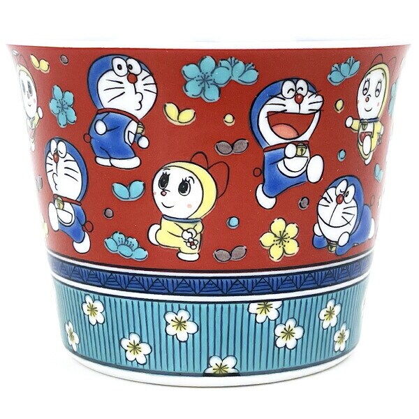 ドラえもん 九谷焼 そばちょこ 木米風・梅花柄 蕎麦猪口 食器 キッチン