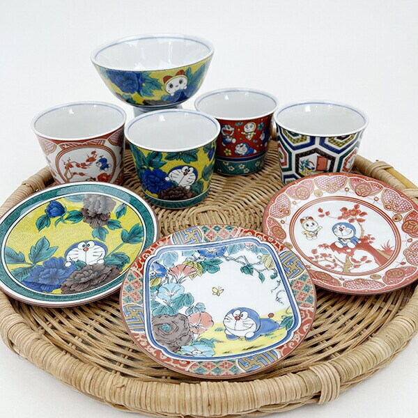 ドラえもん 九谷焼 茶碗 吉田屋風・四彩 食器 キッチン