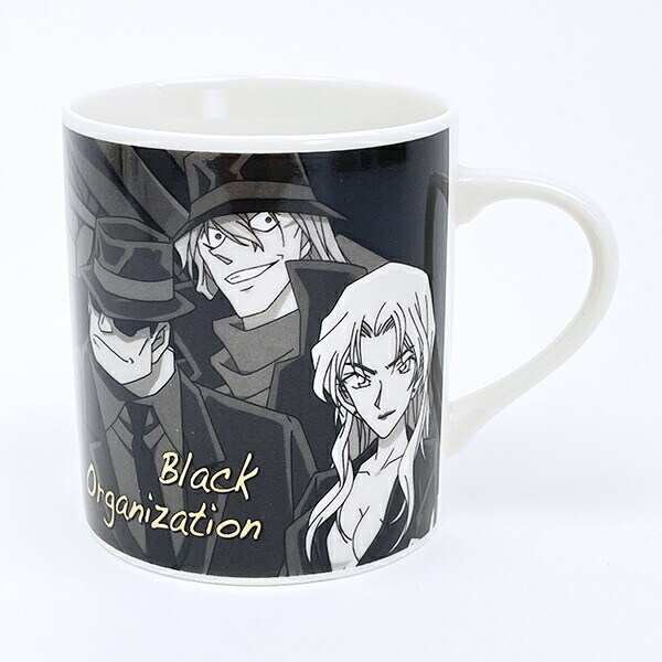 名探偵コナン 黒ずくめの組織 モノクロームマグカップ コップ 日本製