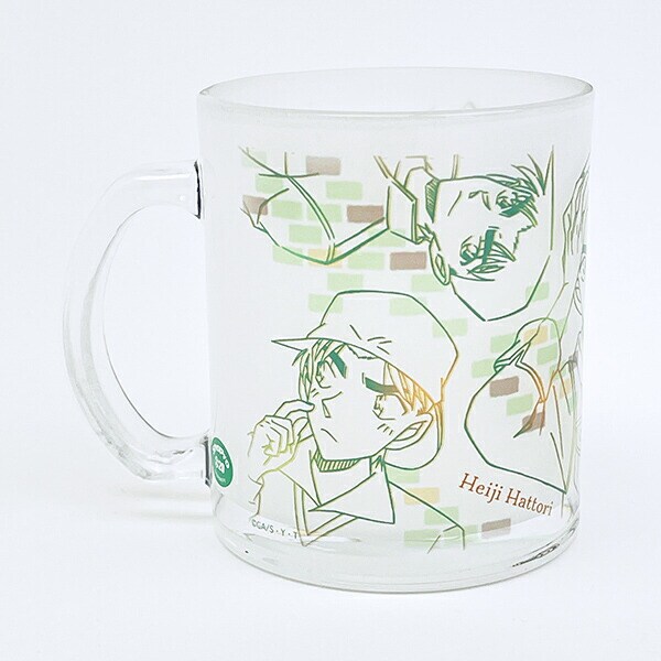 名探偵コナン 平次 ラインアート ガラスマグカップ コップ 日本製
