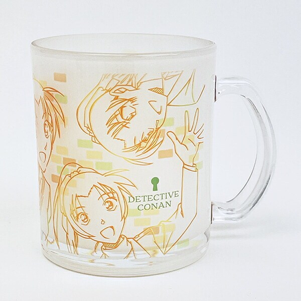 名探偵コナン 和葉 ラインアート ガラスマグカップ コップ 日本製