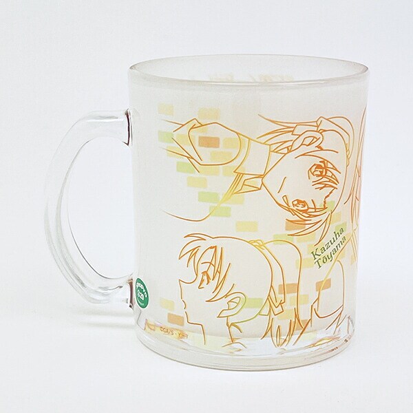 名探偵コナン 和葉 ラインアート ガラスマグカップ コップ 日本製