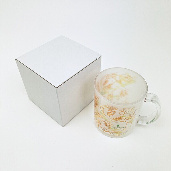 名探偵コナン 和葉 ラインアート ガラスマグカップ コップ 日本製