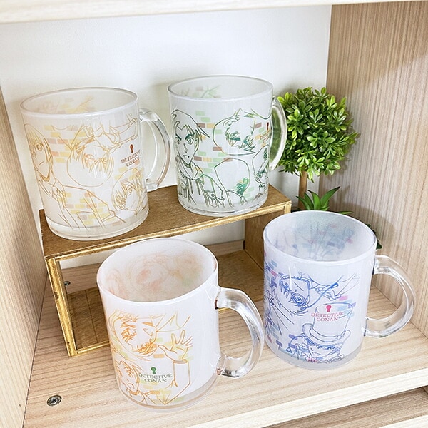 名探偵コナン 安室 ラインアート ガラスマグカップ コップ 日本製