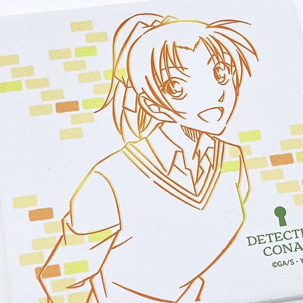 名探偵コナン 和葉 ラインアート 角型陶製吸水コースター キッチン