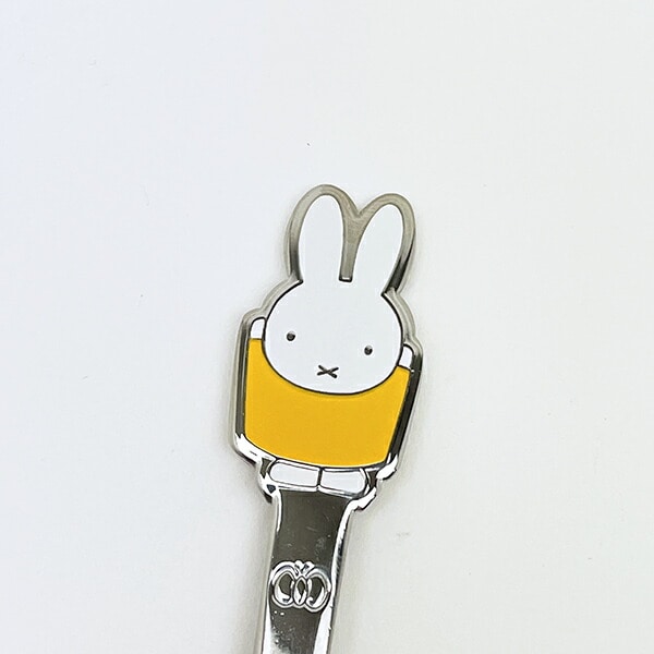 ミッフィー miffy ステンレスカトラリーフォーク イエロー 食器 日本製