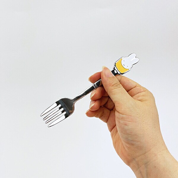 ミッフィー miffy ステンレスカトラリーフォーク イエロー 食器 日本製
