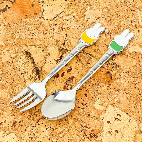 ミッフィー miffy ステンレスカトラリーフォーク イエロー 食器 日本製
