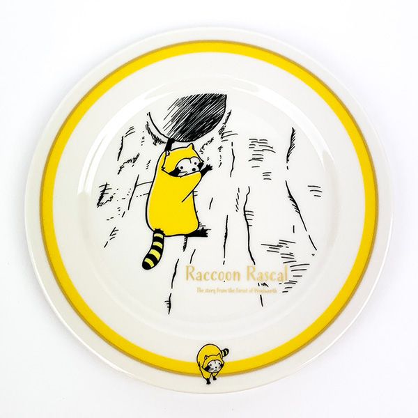 あらいぐまラスカル クラシック プレート ホワイト 皿 ランチ ギフト