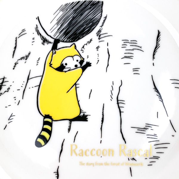 あらいぐまラスカル クラシック プレート ホワイト 皿 ランチ ギフト